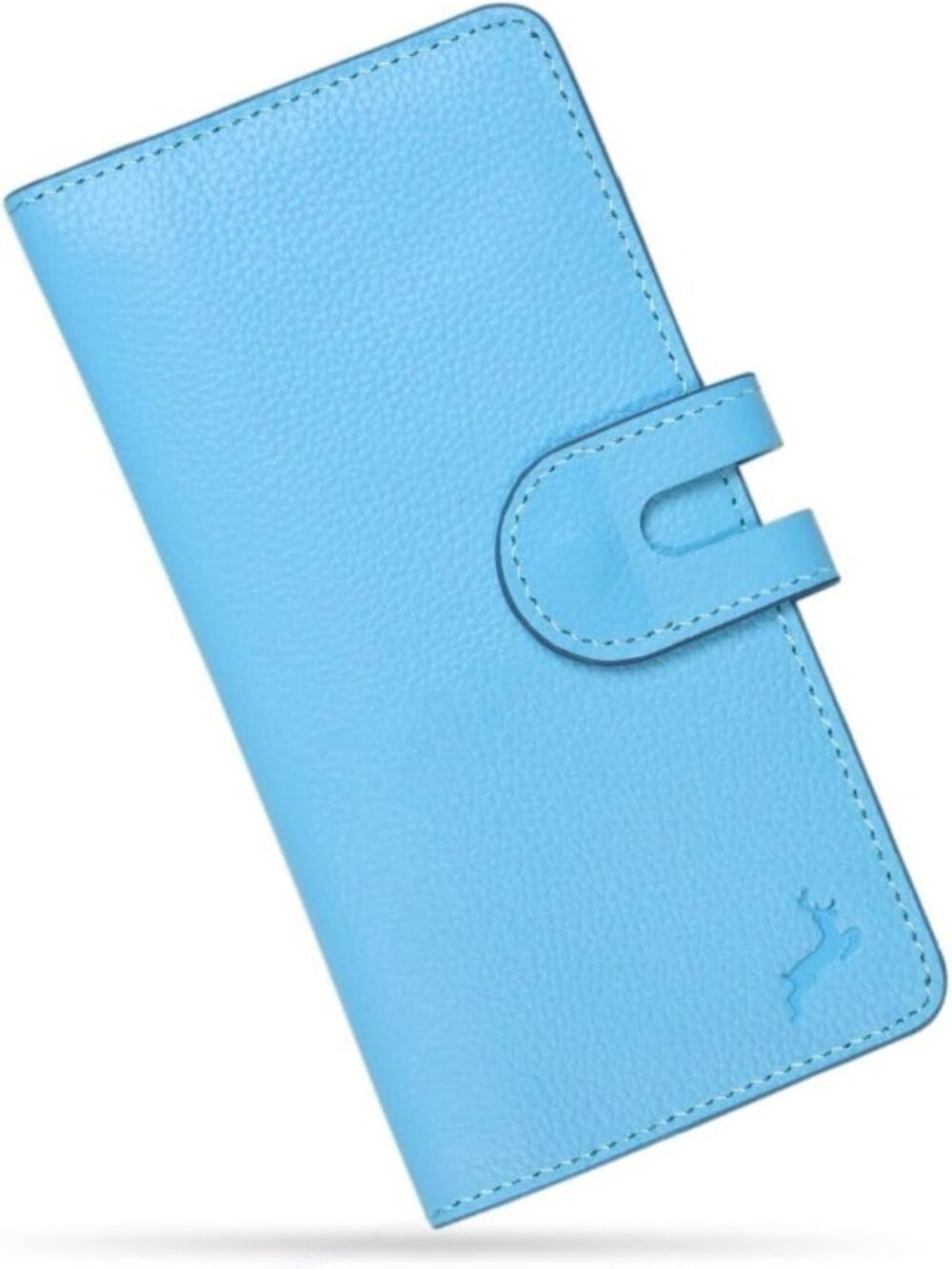 Genuine Leather Slim Wallet for Women | RFID Blocking, ID Windows, Zipper Pocket